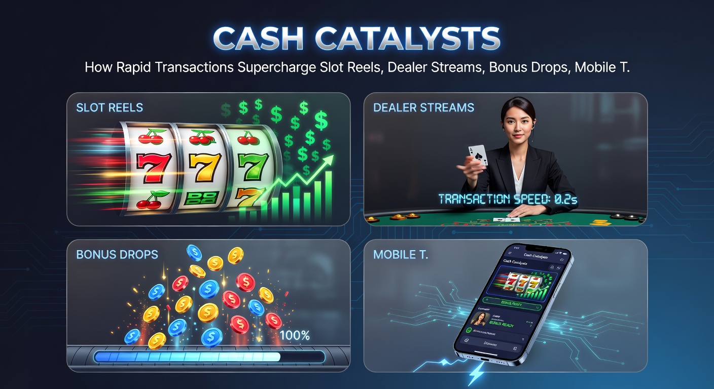 Schnelle mobile Transaktionen mit Slot-Symbolen, Live-Dealer-Tischen und steigenden Prize-Pools im Vordergrund