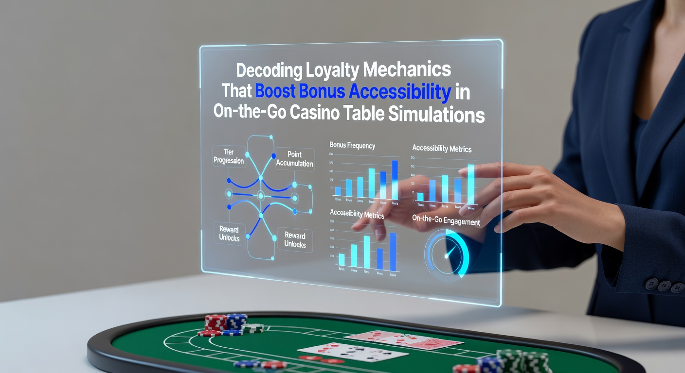 Mobile Casino Tischsimulationen mit Treuepunkten und Bonusanzeigen auf einem Smartphone-Display