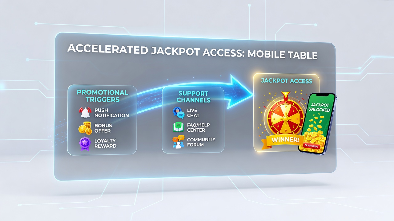 Darstellung von Support-Interaktionen und Jackpot-Aktivierung auf mobilen Geräten