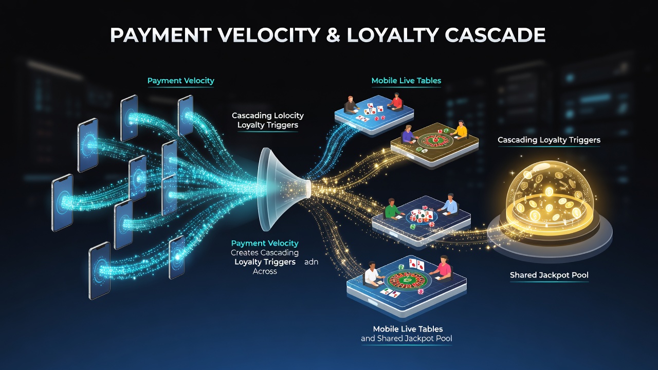 Visualisierung von Loyalty-Tier-Aufstiegen und Jackpot-Pool-Wachstum durch schnelle Transaktionen