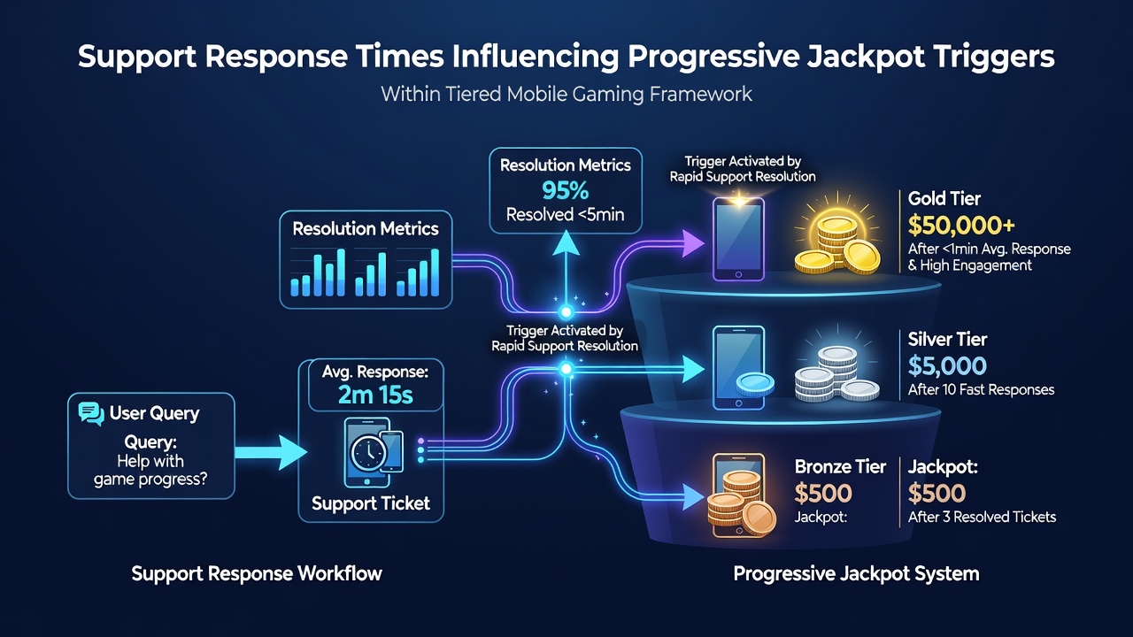 Darstellung von Support-Interaktionen und deren Auswirkungen auf mobile Jackpot-Mechanismen
