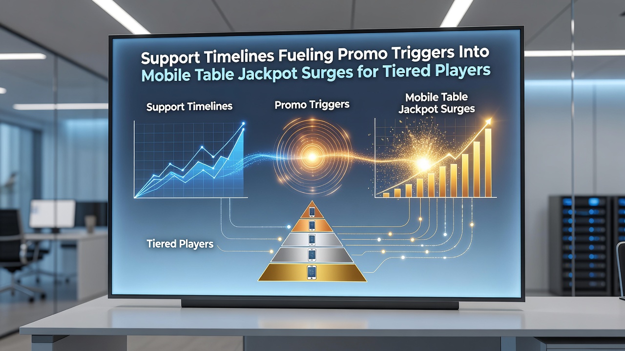 Diagramm zu Promo-Triggern und Jackpot-Anstiegen in mobilen Live-Tischumgebungen für Loyalty-Tiers