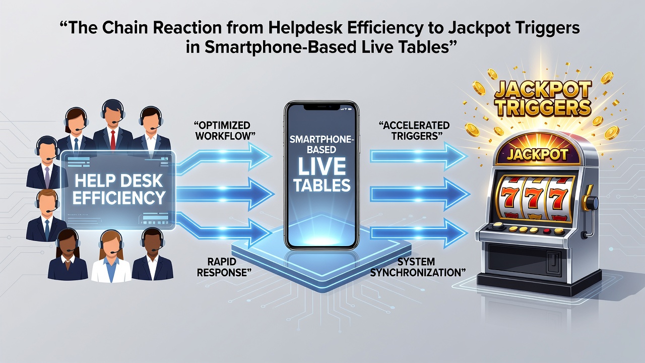 Live-Dealer auf Smartphone mit Support-Chat und aktiviertem Jackpot